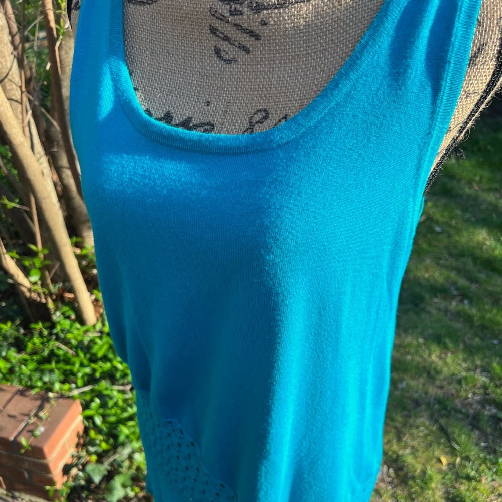 Grace Elements Gorgeous And Unique Turquiose Top … - image 4